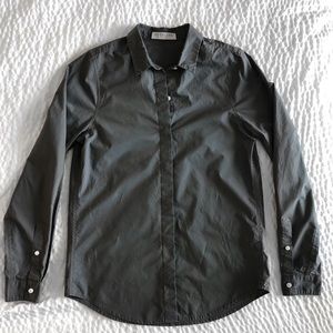 Everlane Grey Relaxed Cotton Shirt